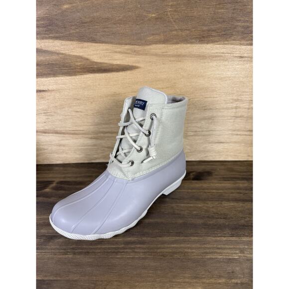 Sperry Ivory, Saltwater Wool Duck Boots Women's Size 7 Waterproof Rubber - Picture 2 of 8